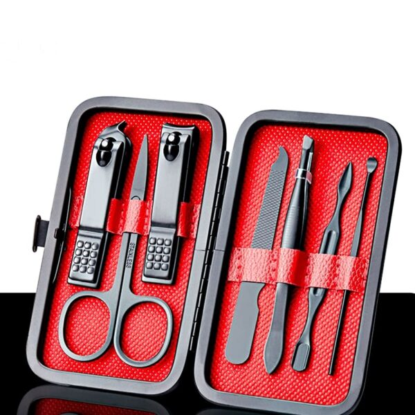 Kit Cortador de Unha em Aço Inoxidável 7 Peças