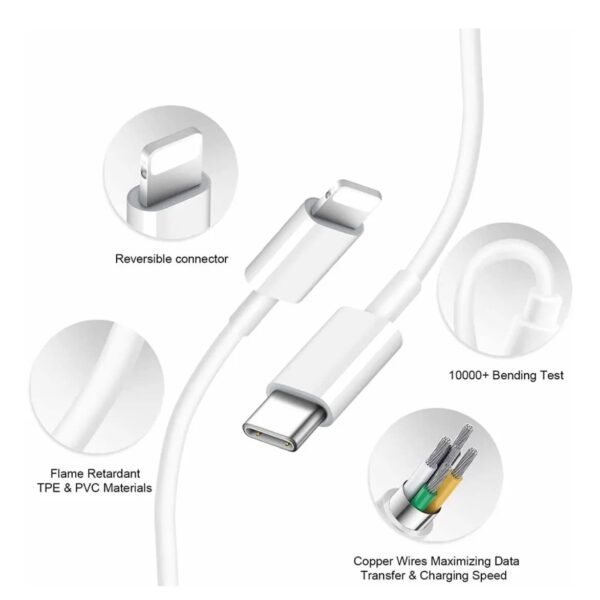 Fonte USB-C + Cabo Carregador iPhone Lightning - Image 7