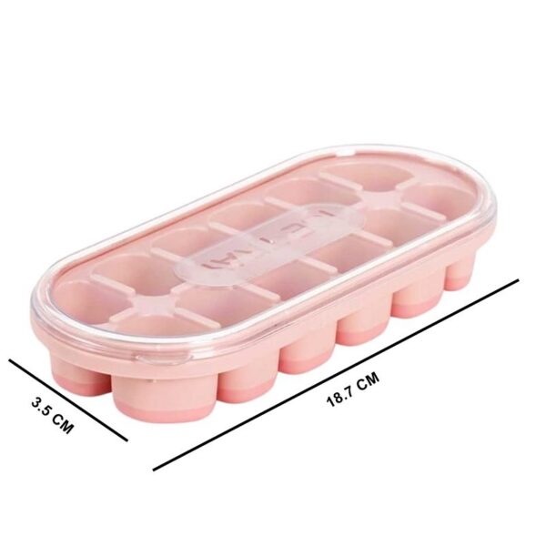 Forma de Gelo com Tampa Fundo de Silicone Flexível - Image 9